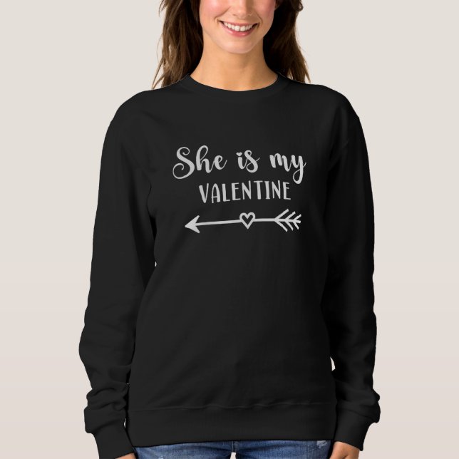 She Is My Valentine T Shirt (Framsida)