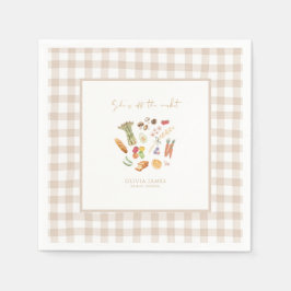 She is off the market floral bridal shower pappersservett