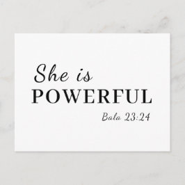 She is Strong Proverbs 31:25 Design Vykort