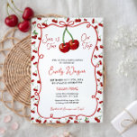 She is The Cherry on Top Baby Shower Invitation Inbjudningar<br><div class="desc">Announce your little one's arrival with this adorable She is The Cherry on Top baby shower invitation,  featuring a hand-painted watercolor cherrys and a matching back design.</div>
