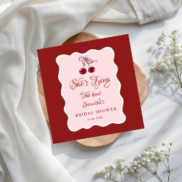 She is tying the knot Bridal Shower Pappersservett