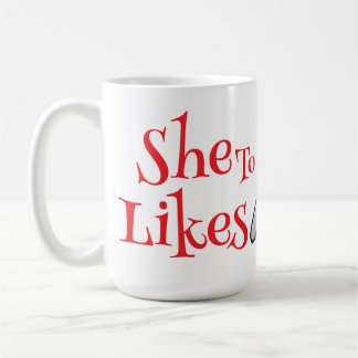 She Likes To Spoon Kaffemugg
