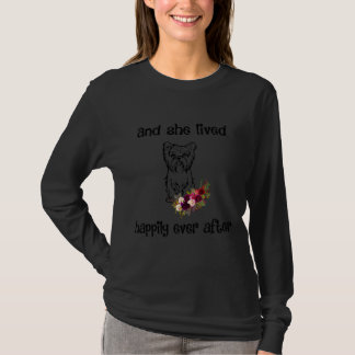 She Lived Happily Yorkie Mom Yorkshire Terrier T Shirt