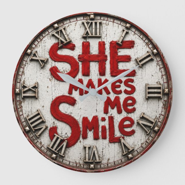 She Makes Me Smile Stor Klocka (Framsida)