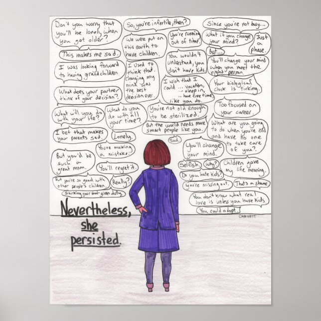 She Persisted (Childfree) 11x14 Poster (Framsidan)