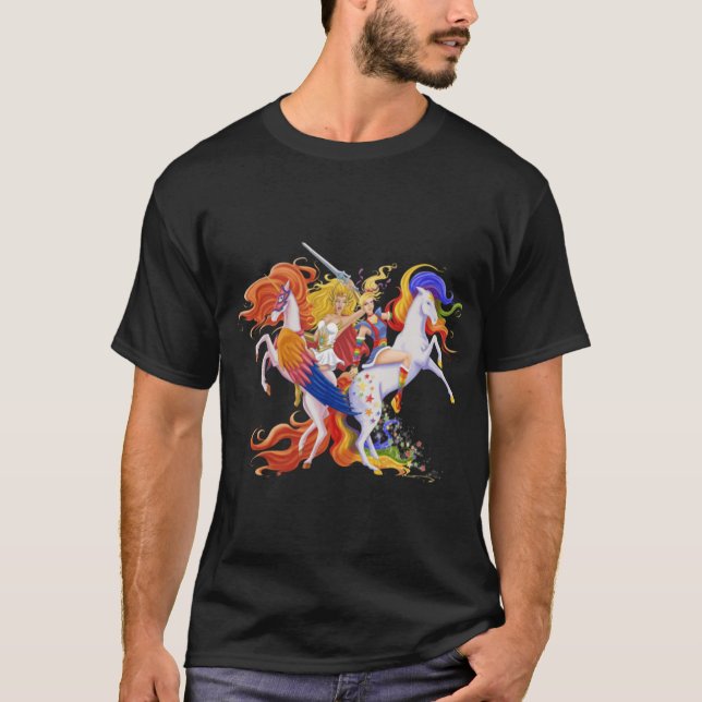 She Ra 80-tals tjej T Shirt (Framsida)