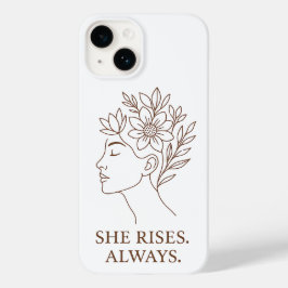 She Rises. Always — Minimalist Empowerment Design