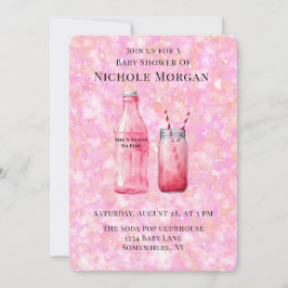 She’s Ready To Pop Girl Baby Shower Inbjudningar