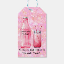 She’s Ready To Pop Girl Baby Shower Thank You