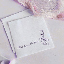 She’s Tying the Knot Elegant Bridal Shower Pappersservett