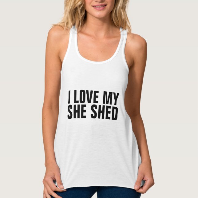 SHE SHED T-Shirts Linne Med Racerback (Framsida)