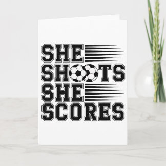 She Shoots She Scores Soccer Quote For Girls Women Kort