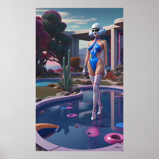 She Walks on Water (and Hearts) Poster (Framsidan)