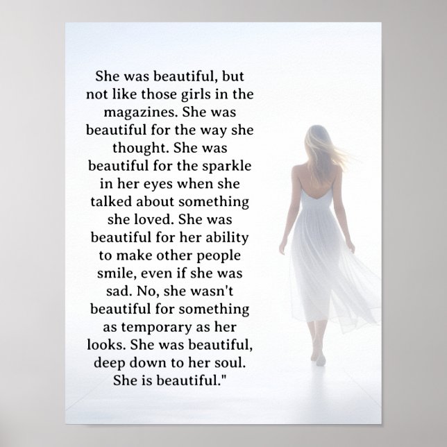 She was beautiful ===  quote poster (Framsidan)