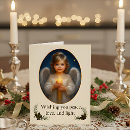 "She Who Carries the Candle of Peace" Hälsningskort