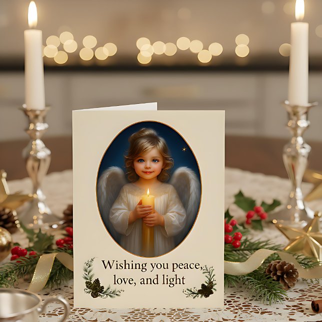 "She Who Carries the Candle of Peace" Hälsningskort (Skapare uppladdad)