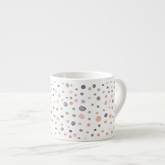 Shea Confetti Watercolor Dots Espresso Mugg Espressomugg (Framsida höger)
