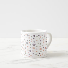Shea Konfetti Watercolor Prickar Espresso Mugg Espressomugg