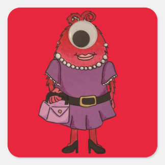 Shea Stickers Fyrkantigt Klistermärke