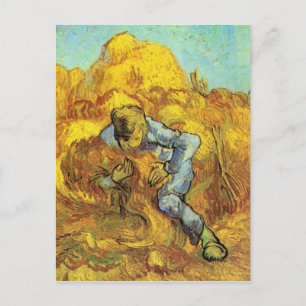 Sheaf Binder av Vincent van Gogh Vykort