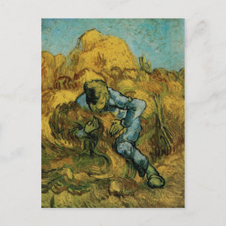 Sheaf-Binder (efter Millet), Van Gogh Fine Art Vykort