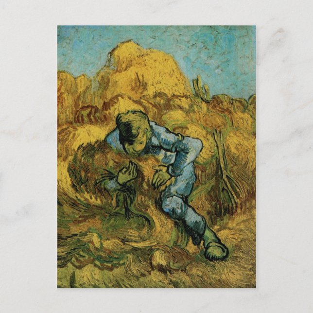 Sheaf-Binder (efter Millet), Van Gogh Fine Art Vykort (Framsida)
