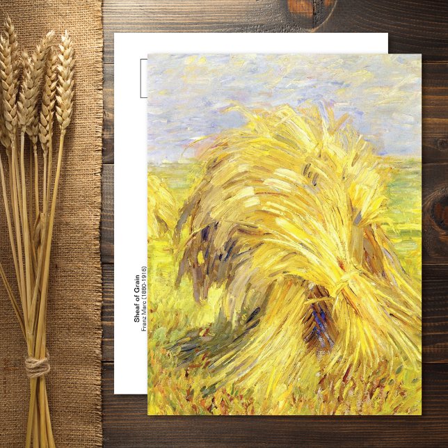 Sheaf of Grain Franz Marc Postcard Vykort (Skapare uppladdad)