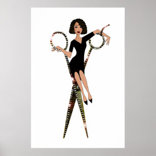 "Shear Diva" African American Diva Poster