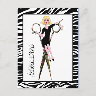 Shear Diva Postcards Vykort