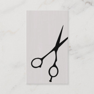 Shears Barber/kosmetologist-Affärskort (svart) Visitkort