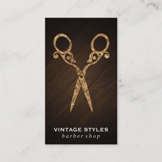 Shears | Ornate/Guld Visitkort (Framsida)