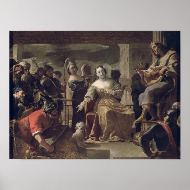 Shebas drottning före Solomon Poster (Framsidan)