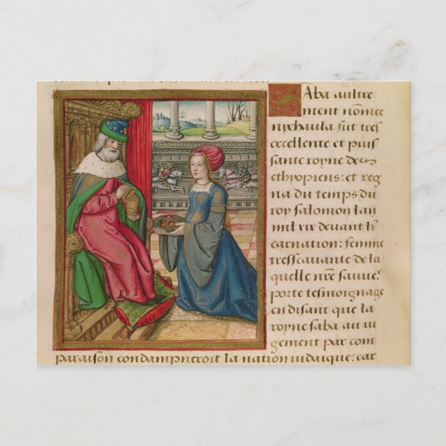 Shebas drottning vykort (Framsida)