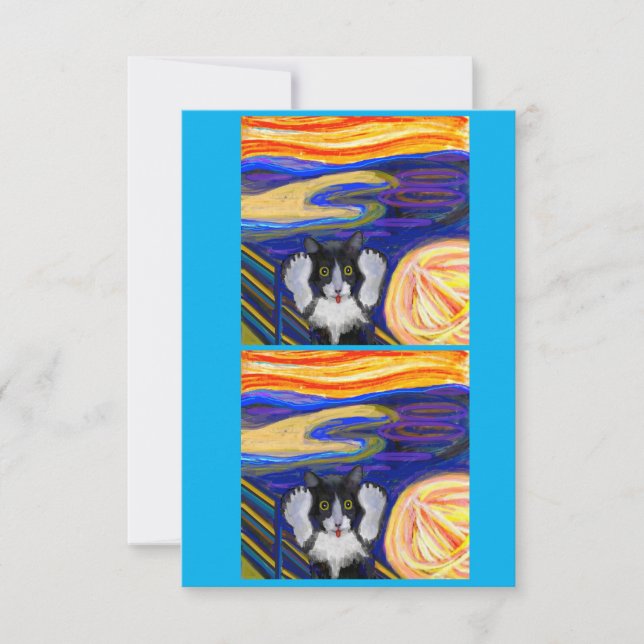 Sheba's Skräm, Parody Art Card Tack Kort (Framsida)