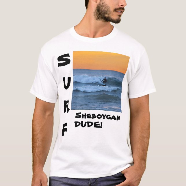 sheboygan dude för surfa t-shirt (Framsida)