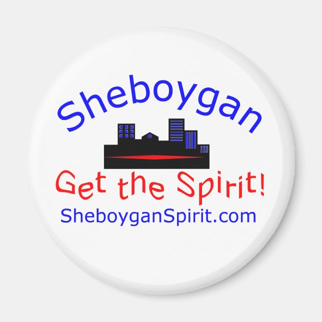 Sheboygan Spirit Magnet (Framsidan)