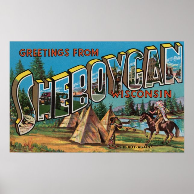 Sheboygan, Wisconsin (indianer nr 2) Poster (Framsidan)