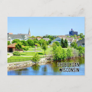Sheboygan Wisconsin Sjö vykort