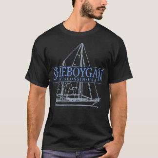 Sheboygan Wisconsin Vintage Sailing T Shirt