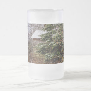 Shed Abandoned Frosted Glass Beer Mugg