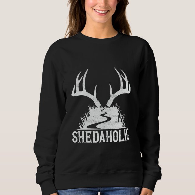 Shed Hunting Shed Collector Antler Hunting T Shirt (Framsida)