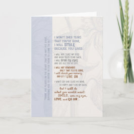 Shed Tårar att jag är Borta Kort