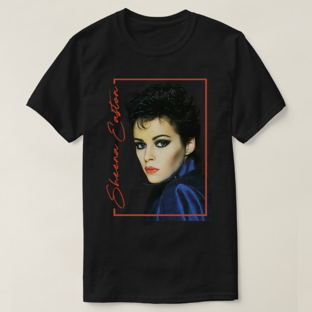 Sheena Easton 80s Retro Fläkt Design T Shirt (Design framsida)