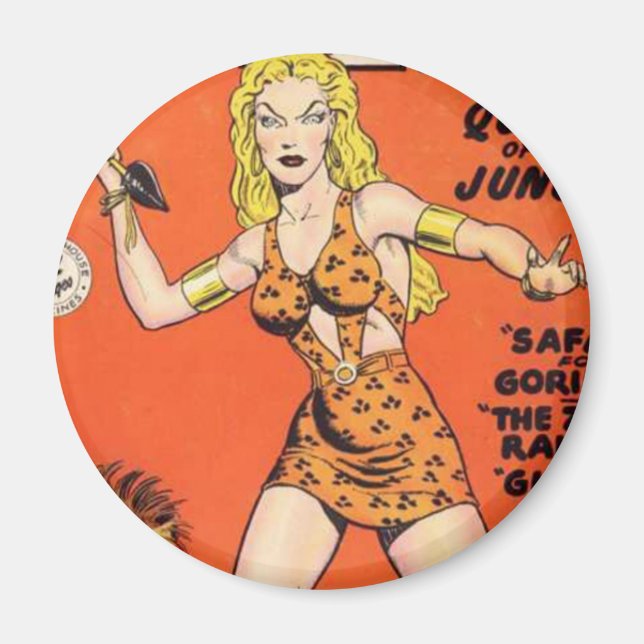 Sheena: Jungle Woman Tecknad bok Magnet (Framsidan)
