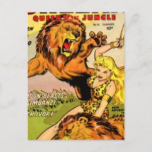 Sheena Queen of the Jungle Vykort