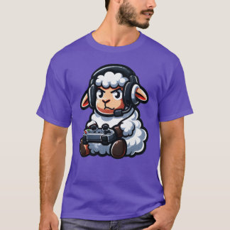 Sheep Gamer Video Games boy family T Shirt
