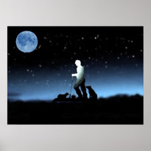 "Sheep Herder Blue"~Poster Poster