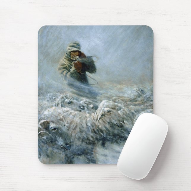Sheep Herder, Storm by Newell Convers Wyeth Musmatta (Med mus)