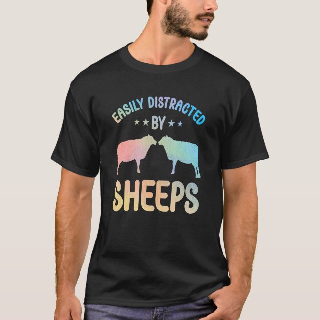 Sheep Outfit for Sheep Lovers for Women Girls T Shirt (Framsida)