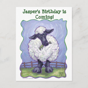 Sheep Party Center Meddelande Vykort